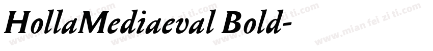 HollaMediaeval Bold字体转换